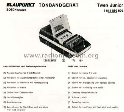 Twen Junior 7 614 080 R Player Blaupunkt Ideal Berlin später