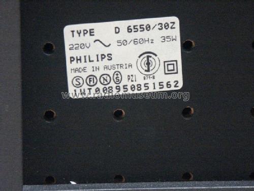 Cassette Recorder Amplifier D 6550/30Z; Philips - Österreich (ID = 1426640) Reg-Riprod