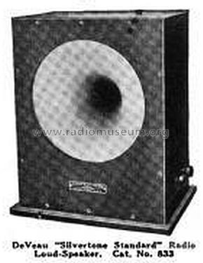 DeVeau Silvertone Standard No 833 Speaker P Stanley Patterson