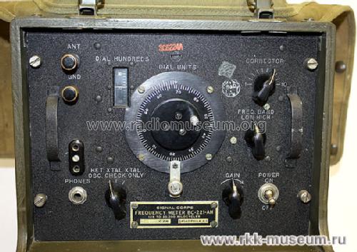 SCR-211-AH Frequency Meter Set ; Zenith Radio Corp.; (ID = 723072) Equipment