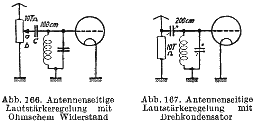 Volume Control with Potentiometre and Variable Condenser