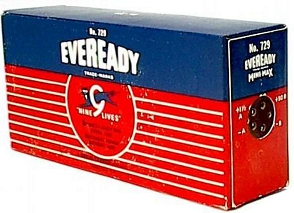 US Eveready NCC/UC 729 (1.5V & 90V)