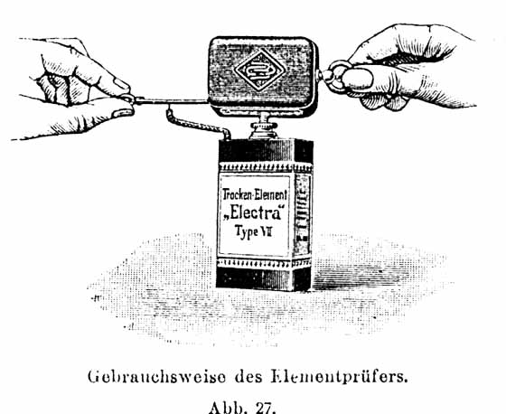 Handhabung des Elementprüfer