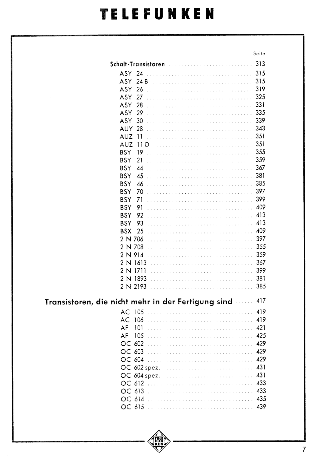 Telefunken Handbuch Transistoren 1965/66 | Radiomuseum.org