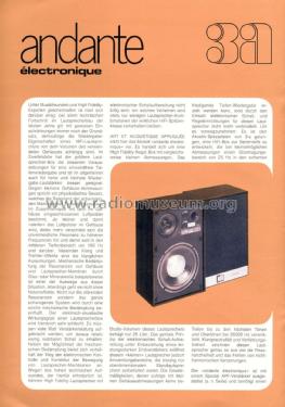 Activ 3-Way Speaker System Andante Electronique; 3a, Art et (ID = 1878957) Altavoz-Au