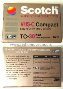 Scotch - VHS-C Compact Video Cassette ; 3M, Lake Superior (ID = 1809992) Misc