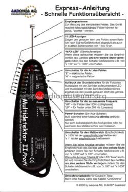 Multidetektor II ; Aaronia AG; Euscheid (ID = 1140871) Divers