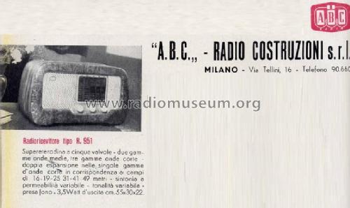 R951; ABC Radiocostruzioni (ID = 2458461) Radio