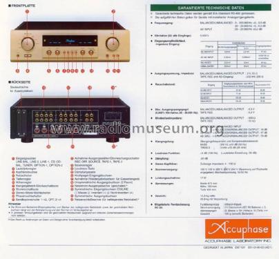 C-265; Accuphase Laboratory (ID = 1772885) Ampl/Mixer