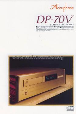 Precision Compact Disc Player DP-70V; Accuphase Laboratory (ID = 1773439) R-Player