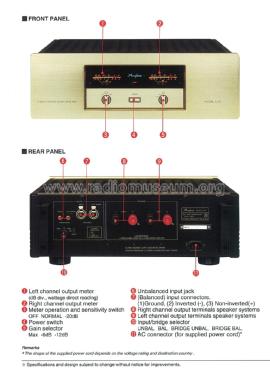 Class A Stereo Power Amplifier A-20; Accuphase Laboratory (ID = 2084470) Ampl/Mixer