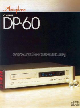 Compact Disc Player DP-60; Accuphase Laboratory (ID = 1773105) R-Player