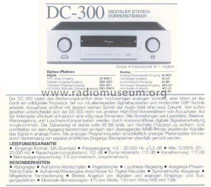 DC-300; Accuphase Laboratory (ID = 699011) Ampl/Mixer