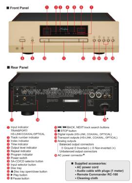 MDSD SA-CD Player DP-600; Accuphase Laboratory (ID = 2083260) R-Player