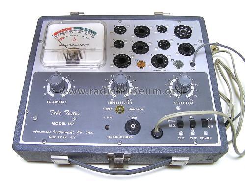 Tube-Tester 157 Equipment Accurate Instrument Co. Inc.; New York 