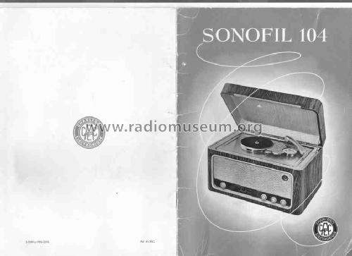 Sonofil 104; ACEC, Ateliers de (ID = 1604649) Enrég.-R