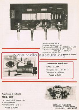 Alimentatore Stabilizzato AL034; ACEI A.C.E.I., (ID = 2799867) Power-S