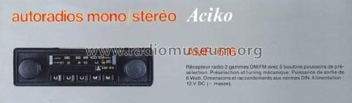 AMF-616; Aciko brand (ID = 3004162) Car Radio