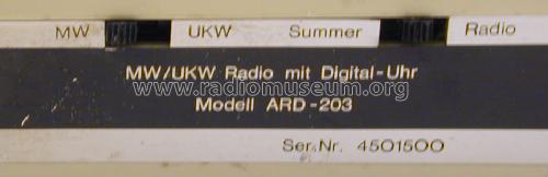 ARD-203; ACIKO Electronics (ID = 1491079) Radio