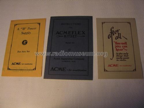 Acmeflex S; Acme Apparatus Co.; (ID = 1559436) Kit
