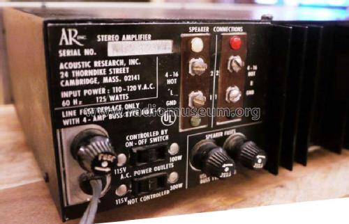 AR Amplifier ; Acoustic Research (ID = 2394533) Ampl/Mixer