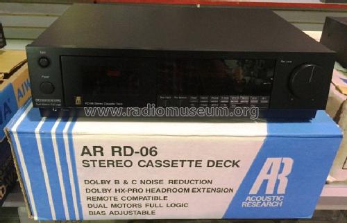 acoustic research ar rd 06 cassette deck