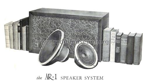 Speaker System AR-1; Acoustic Research (ID = 2091040) Parlante