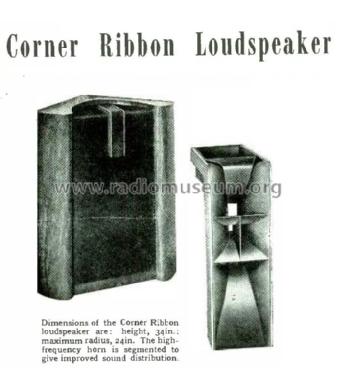 Corner Ribbon Loudspeaker CR; Quad Brand; (ID = 3001216) Speaker-P