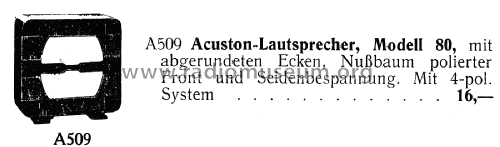 80; Acuston AG; Berlin (ID = 2872196) Parlante