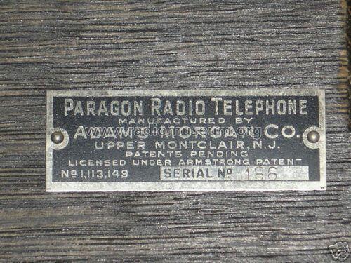 Paragon 2-5-U ; Adams-Morgan Co. (ID = 877418) Amateur-T