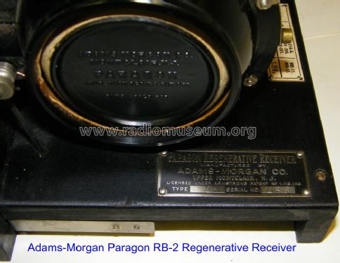 Paragon RB2 ; Adams-Morgan Co. (ID = 959568) Radio