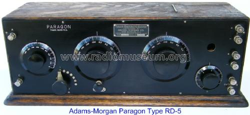 Paragon RD5 ; Adams-Morgan Co. (ID = 827073) Radio