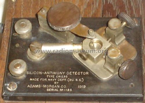 Silicon-Antimony Detector Type CR1235; Adams-Morgan Co. (ID = 1164018) Radio part