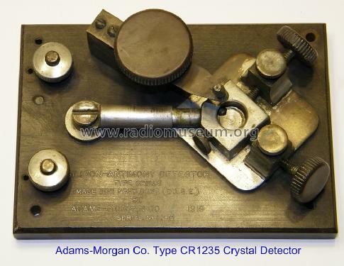 Silicon-Antimony Detector Type CR1235; Adams-Morgan Co. (ID = 1204945) Radio part