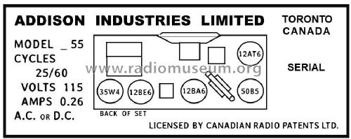 55 ; Addison Industries, (ID = 2784692) Radio