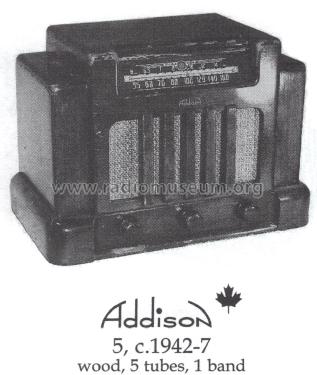 5A ; Addison Industries, (ID = 1384345) Radio