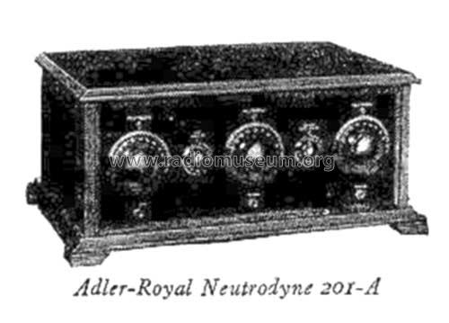 Neutrodyne 201-A; Adler-Royal, Adler (ID = 1438238) Radio