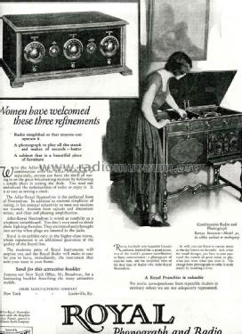 Neutrodyne Radio Phonograph 'Royal Spanish' Model 30; Adler-Royal, Adler (ID = 1727078) Radio