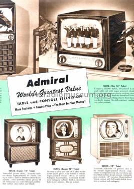 16R12 ; Admiral brand (ID = 1100862) Television