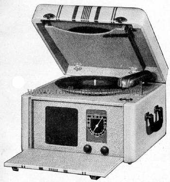 311-4D portable Radio-Phonograph; Admiral brand (ID = 1100621) Radio