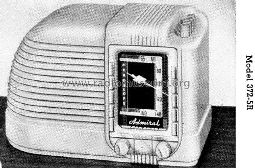 372-5R Ivory ; Admiral brand (ID = 1095335) Radio