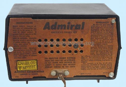 4L21 Ch= 4L2; Admiral brand (ID = 390621) Radio