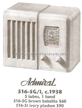516-5G Ch= 5G; Admiral brand (ID = 1682847) Radio