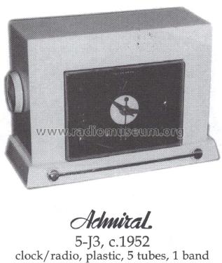 5-J3 ; Admiral brand (ID = 1384392) Radio