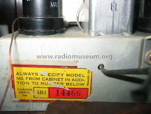 5R10UL Ch= 5R1; Admiral brand (ID = 1256824) Radio