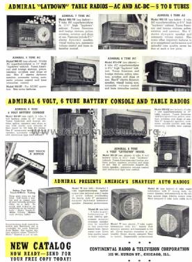 66 ; Admiral brand (ID = 1005328) Car Radio