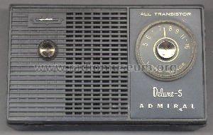 Deluxe-5 All Transistor Long Range 691 ; Admiral brand (ID = 258030) Radio