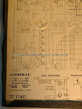 All World Y909B ; Admiral brand (ID = 2407636) Radio