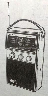 AM-FM-PB Radio Transistor PRM921 Ch= 10K2; Admiral brand (ID = 2830949) Radio