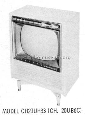 CH21UH33 Ch= 20UB6C; Admiral brand (ID = 867684) Television